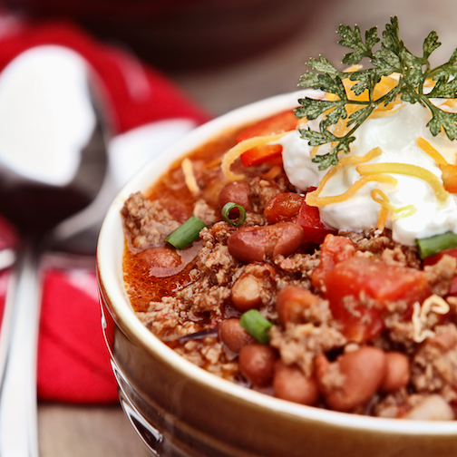 Delicious Chili Using Nan's Naughty And Nice Bloody Mary Mix And Recipe Boost